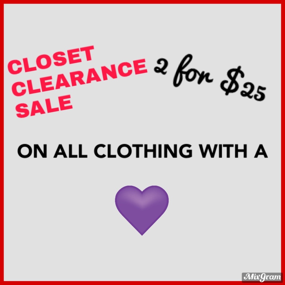 Closet Sale